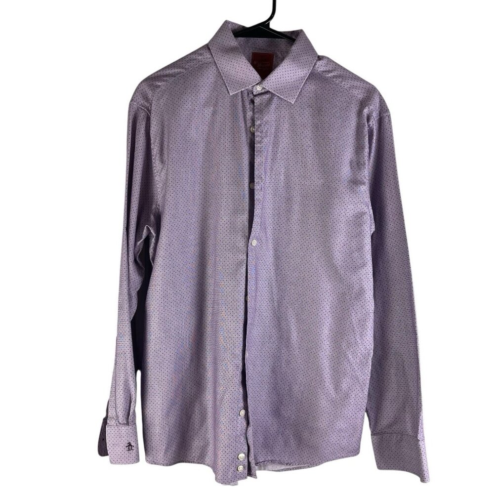 Original Penguin by Munsingwear Men Size 15.5 32/33 Slim Fit Long Sleeve Shirt